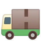 Google 平台中的 delivery truck