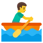 man rowing boat para a plataforma Google