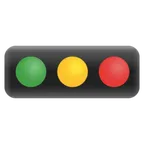 Googleプラットフォームのhorizontal traffic light