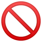 prohibited para la plataforma Google