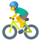 man biking voor Google platform