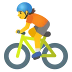 Google प्लेटफ़ॉर्म के लिए person biking