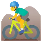 Google 平台中的 man mountain biking
