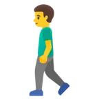 man walking voor Google platform