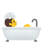 person taking bath pour la plateforme Google