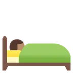 person in bed: medium skin tone لمنصة Google