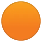 Google প্ল্যাটফর্মে জন্য orange circle