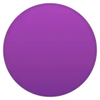 Google प्लेटफ़ॉर्म के लिए purple circle