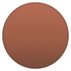 Google 平台中的 brown circle