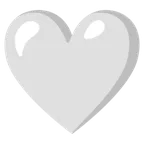 white heart για την πλατφόρμα Google