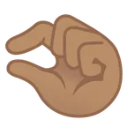 Google 플랫폼을 위한 pinching hand: medium skin tone