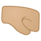 right-facing fist: medium-light skin tone für Google Plattform