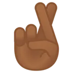 crossed fingers: medium-dark skin tone per la piattaforma Google