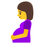 pregnant woman alustalla Google
