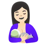 Google 플랫폼을 위한 breast-feeding: light skin tone