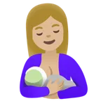 Google dla platformy breast-feeding: medium-light skin tone