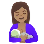 breast-feeding: medium skin tone สำหรับแพลตฟอร์ม Google