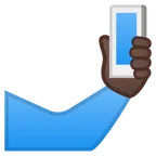 selfie: dark skin tone für Google Plattform