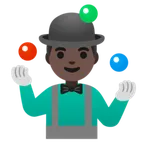 man juggling: dark skin tone til Google platform