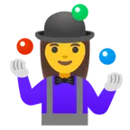 woman juggling para a plataforma Google