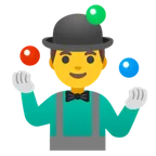 man juggling pentru platforma Google