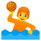 person playing water polo untuk platform Google