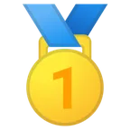 Google 平台中的 1st place medal