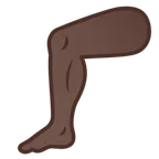 leg: dark skin tone สำหรับแพลตฟอร์ม Google