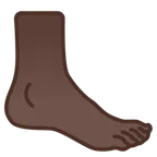 foot: dark skin tone per la piattaforma Google
