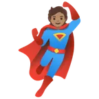superhero: medium skin tone สำหรับแพลตฟอร์ม Google