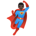 man superhero: dark skin tone per la piattaforma Google