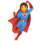 woman superhero til Google platform