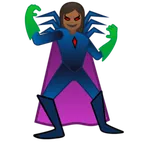 Google cho nền tảng woman supervillain: medium-dark skin tone
