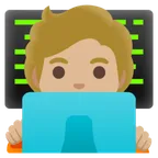 Google platformu için technologist: medium-light skin tone