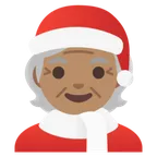 Google platformu için Mx Claus: medium skin tone