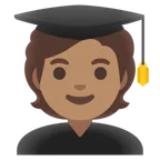student: medium skin tone สำหรับแพลตฟอร์ม Google