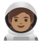 Google platformu için astronaut: medium skin tone
