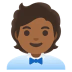 office worker: medium-dark skin tone สำหรับแพลตฟอร์ม Google