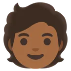 person: medium-dark skin tone für Google Plattform