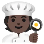 cook: dark skin tone untuk platform Google