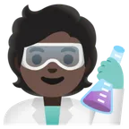 Google 플랫폼을 위한 scientist: dark skin tone