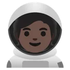 astronaut: dark skin tone สำหรับแพลตฟอร์ม Google