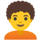 person: curly hair for Google platform