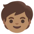 child: medium skin tone untuk platform Google