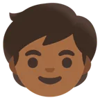 child: medium-dark skin tone untuk platform Google
