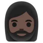 woman: dark skin tone, beard для платформы Google