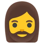 Google प्लेटफ़ॉर्म के लिए woman: beard