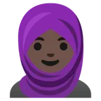 woman with headscarf: dark skin tone per la piattaforma Google