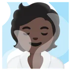 person in steamy room: dark skin tone alustalla Google