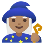woman mage: medium skin tone pour la plateforme Google